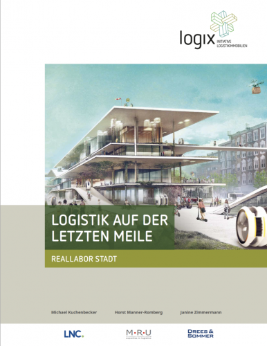 Cover Logix Publikation „Logistik auf der letzten Meile – Real-Labor Stadt“